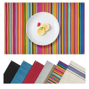 colorful placemats